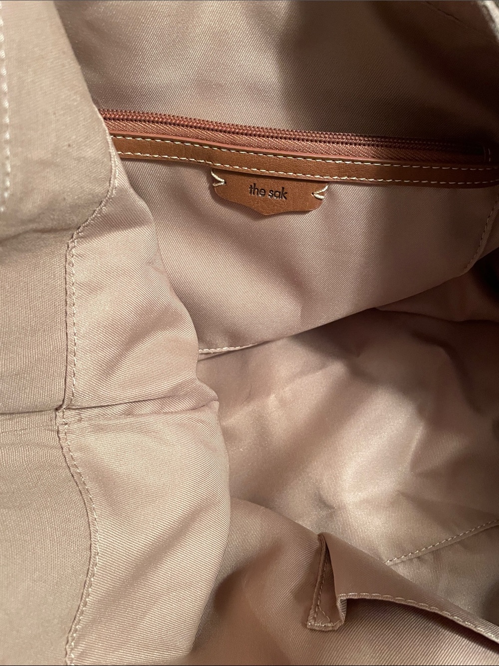 The Sak / large Soft Taupe Suede Tote Bag - Picture 5 of 11